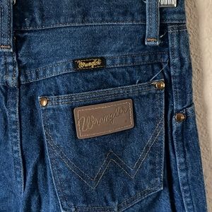 Vintage Wrangler cowboy cut kids size 12 heavy denim jeans